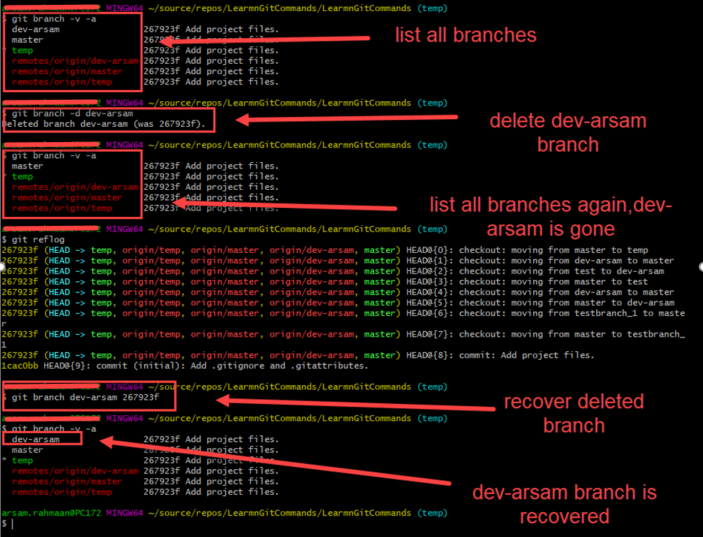 git delete branch