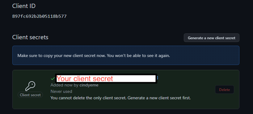 Github secrets